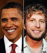 Dierks Bentley and President Obama