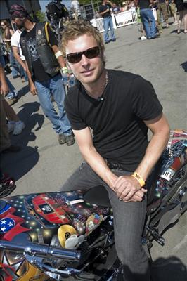 Dierks Bentley on special edition Opry bike