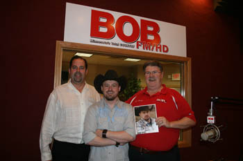 Shane Wyatt visits BOB-FM to promote his latest single "Whole Lotta Love." Shane Wyatt visits BOB-FM to promote his latest single "Whole Lotta Love."