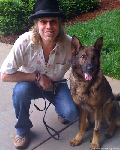 Big Kenny adopted a German Shephard named Benny 