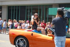 Megan Monroe experienced her first CMA Music Fest Parade Megan Monroe experienced her first CMA Music Fest Parade