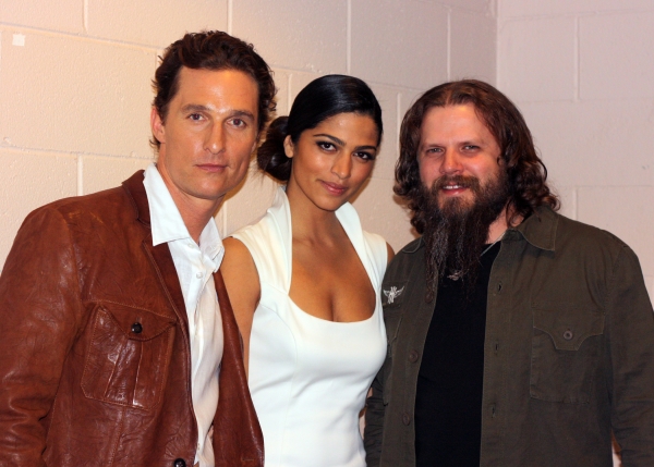 Matthew McConaughey and Camila Alves stuck around to watch Jamey Johnson's performance at the 44th Annual ACM Awards Show Matthew McConaughey and Camila Alves stuck around to watch Jamey Johnson's performance at the 44th Annual ACM Awards Show